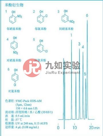 YMC-Pack ODS-AM苯酚衍生物应用实例